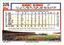 1992 Topps Eric King
