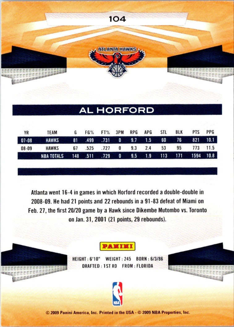 2009 Panini Al Horford