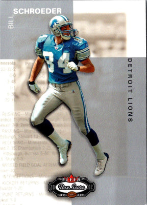 2002 Fleer Box Score Bill Schroeder #41