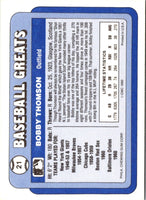 1990 Swell Baseball Greats Bobby Thomson #21