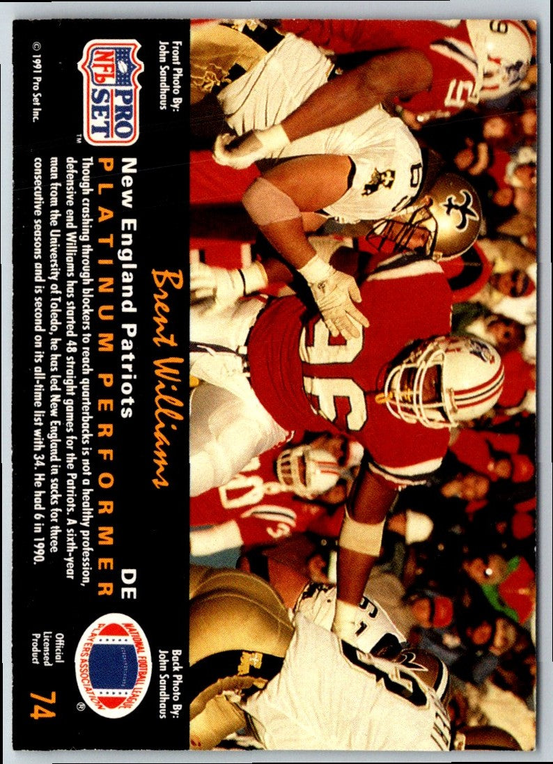 1991 Pro Set Platinum Brent Williams