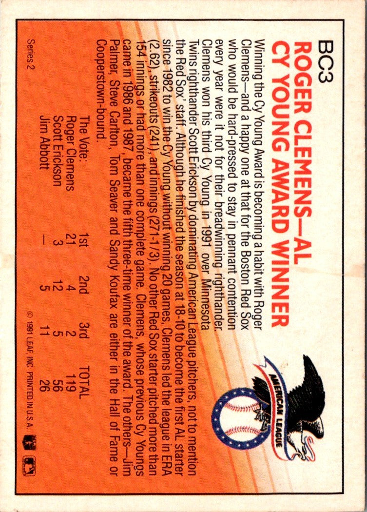 1991 Donruss Clemens
