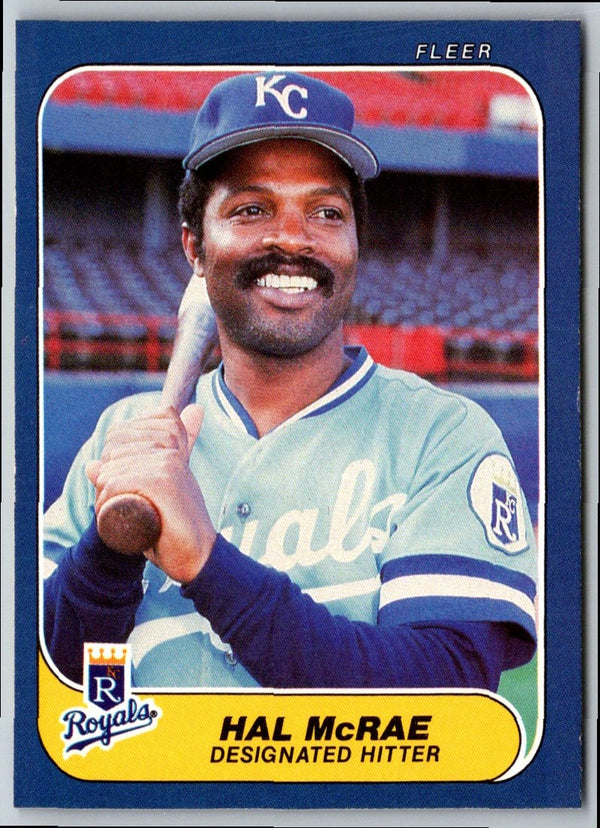 1986 Fleer Hal McRae #14