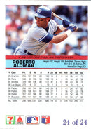 1992 Fleer 7 Eleven/Citgo The Performer Roberto Alomar