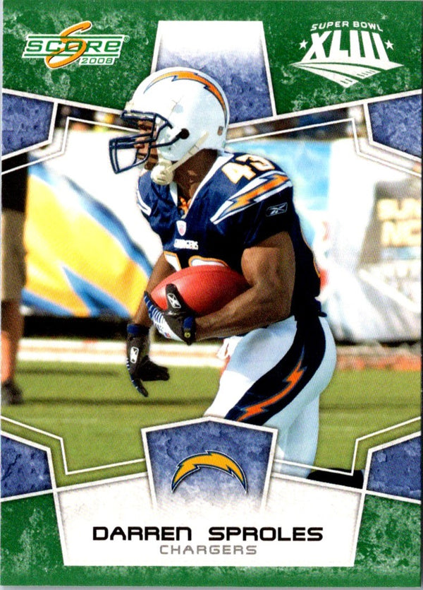 2008 Score Super Bowl XLIII Darren Sproles #261