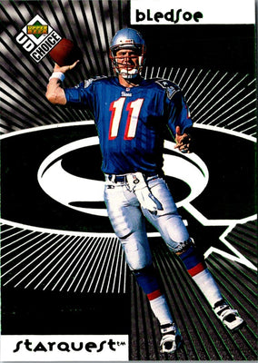 1998 UD Choice StarQuest/RookQuest Blue Drew Bledsoe/Ryan Leaf #SR02