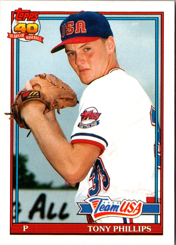 1991 Topps Traded Tony Phillips #91T Rookie