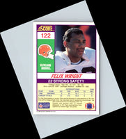 1990 Score Felix Wright #122