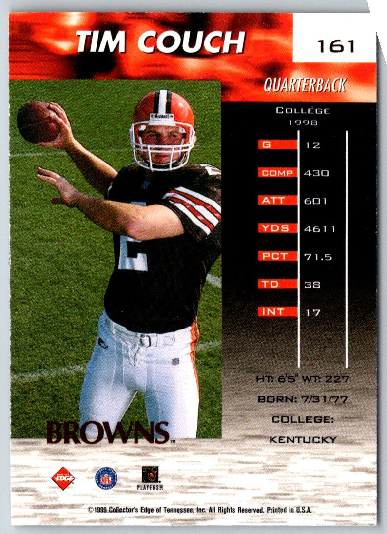 1999 Collector's Edge Fury Tim Couch