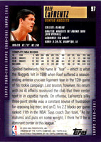 2000 Topps Tipoff Raef LaFrentz #97