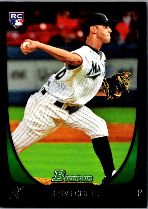 2011 Bowman Draft Picks & Prospects Steve Cishek #19 Rookie