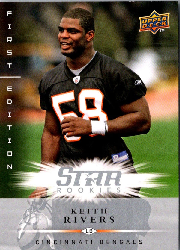 2008 Upper Deck First Edition Keith Rivers #217 Rookie