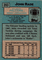 1988 Topps John Rade #393 Rookie