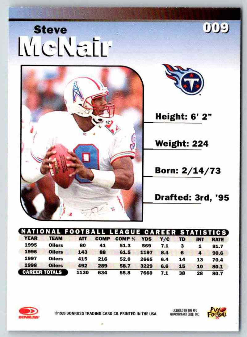 1999 Donruss Elite Steve McNair