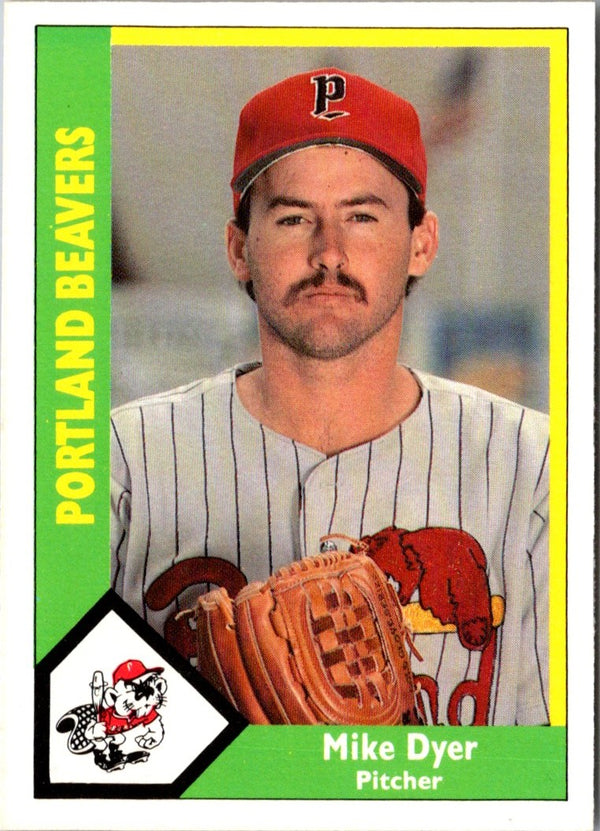 1990 CMC Portland Beavers Mike Dyer #6