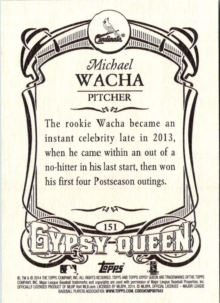 2014 Topps Gypsy Queen Michael Wacha