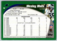 2011 Topps Football Wesley Walls #58