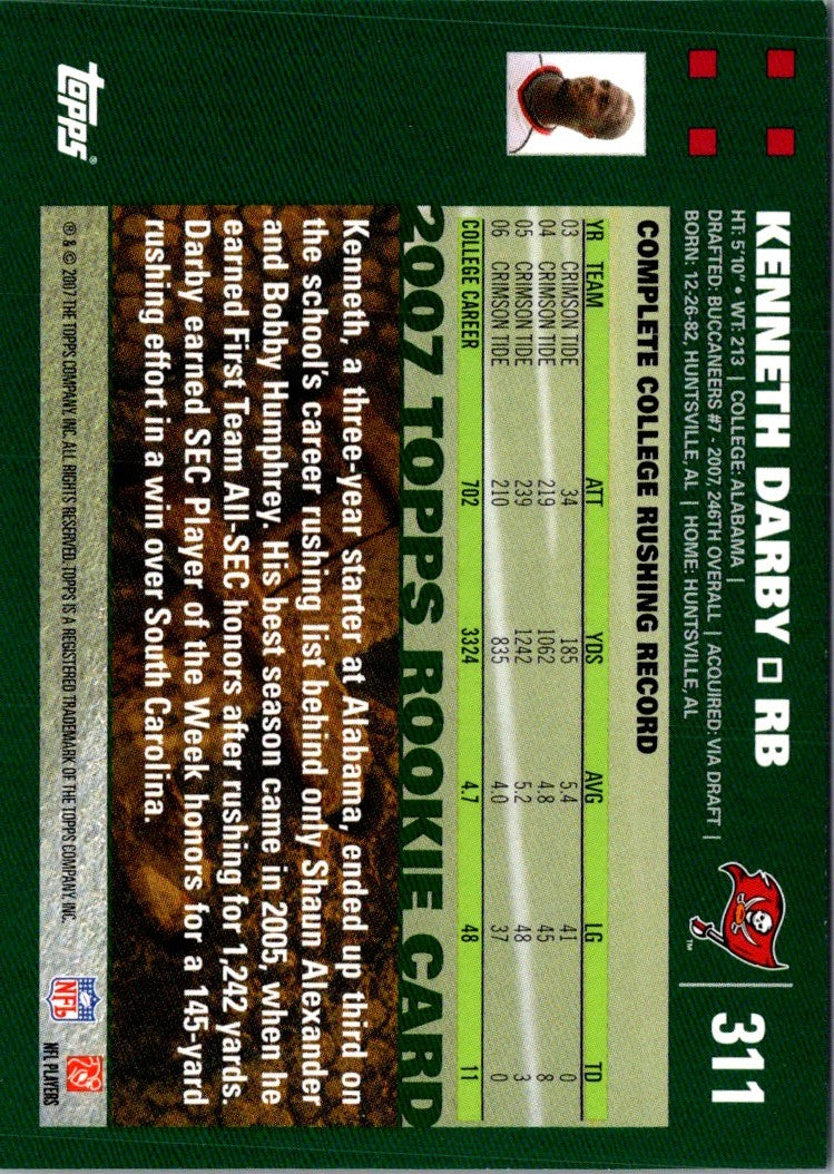 2007 Topps Kenneth Darby