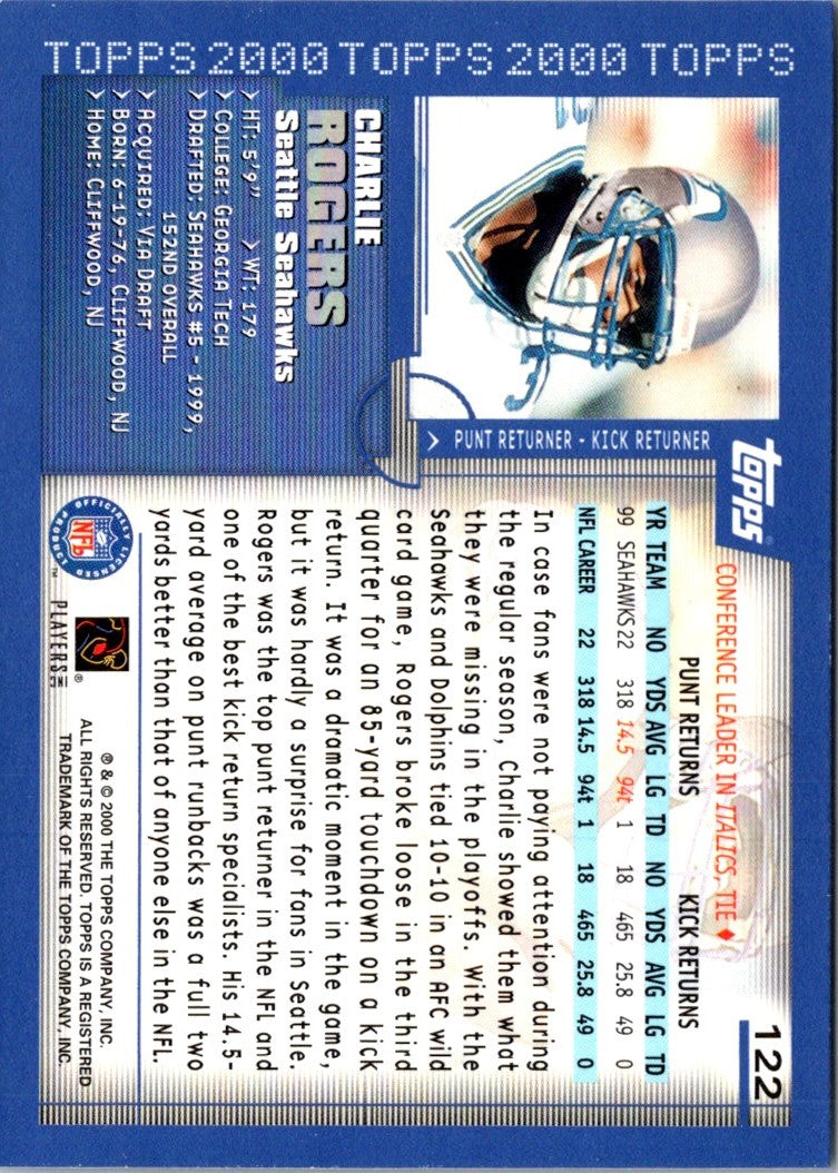 2000 Topps Charlie Rogers