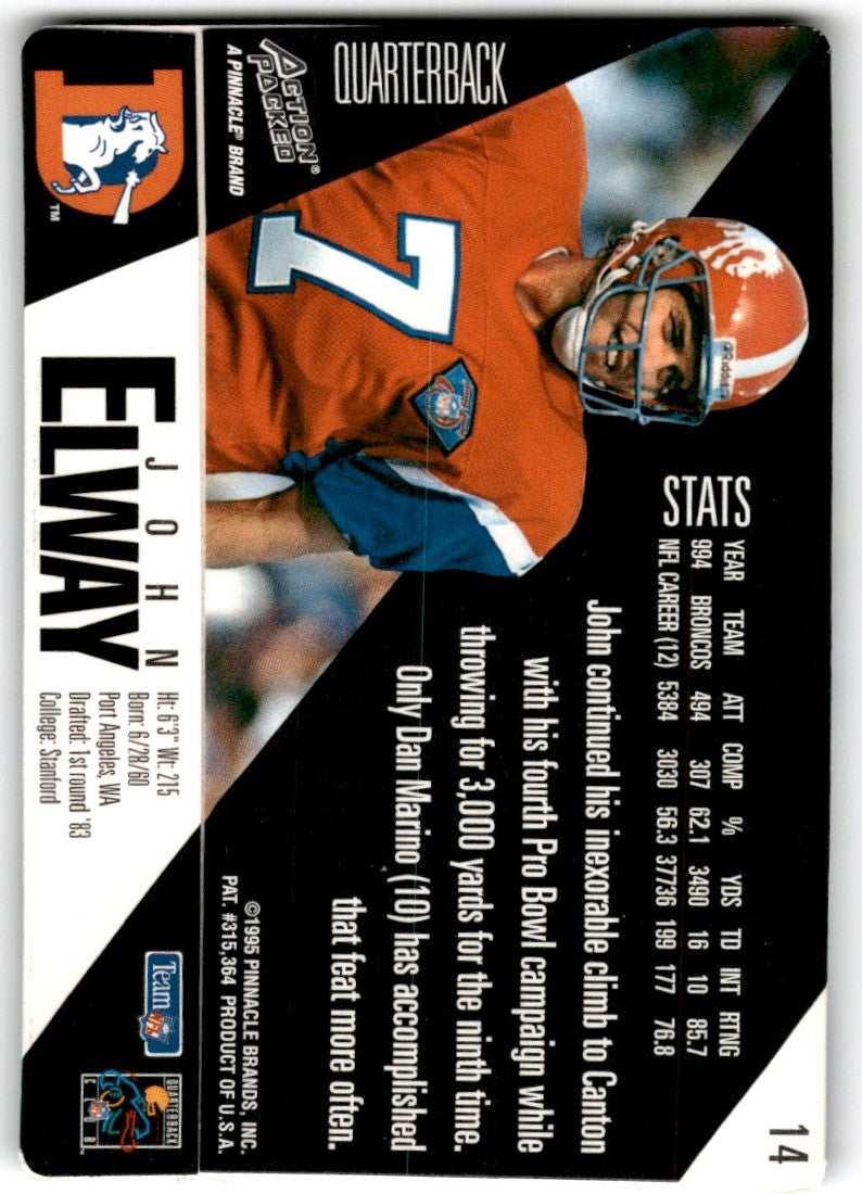 1995 Action Packed John Elway