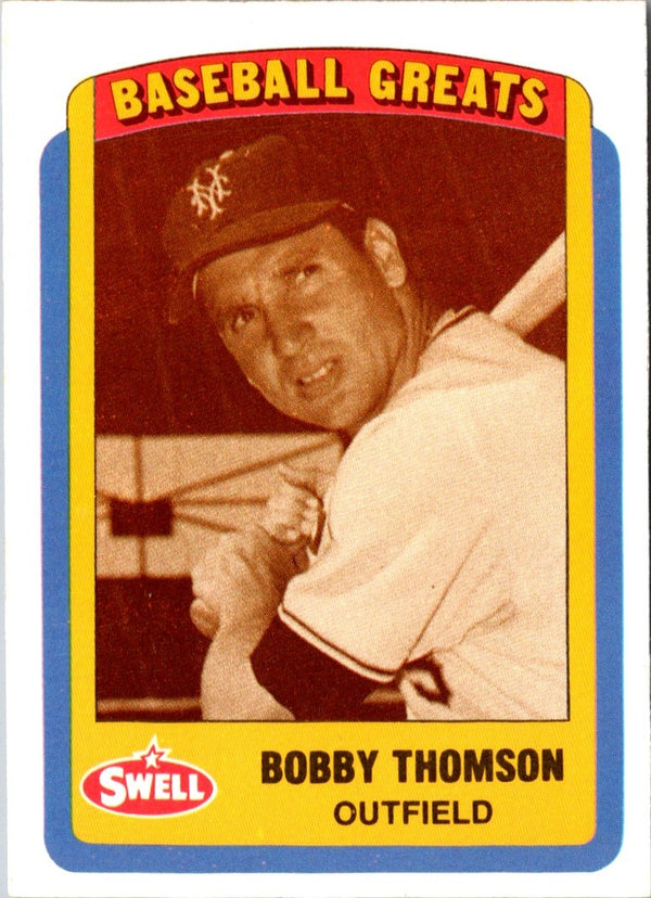 1990 Swell Baseball Greats Bobby Thomson #21