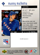 1998 Upper Deck Black Diamond Manny Malhotra