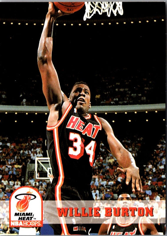 1993 Hoops Willie Burton #360
