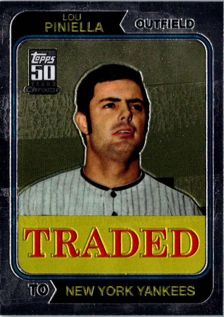 2001 Topps Traded & Rookies Gold Lou Piniella 74