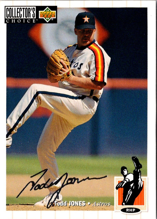 1994 Collector's Choice Todd Jones #153 Silver Signature
