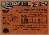 1981 Topps Ricky Thompson #254 NM-MT