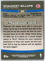 2007 Topps Trademark Moves Chauncey Billups #30