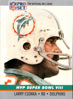 1990 Pro Set Super Bowl MVP Collectibles Larry Csonka #8
