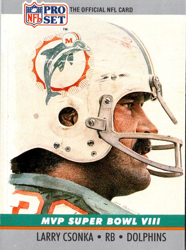 1990 Pro Set Super Bowl MVP Collectibles Larry Csonka #8