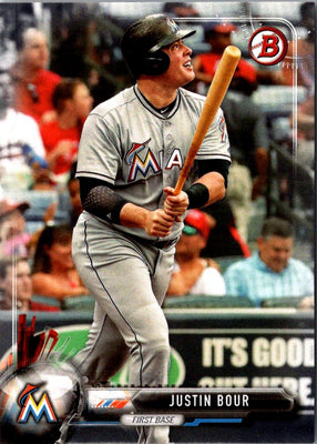 2017 Bowman Blue Justin Bour #95 /150