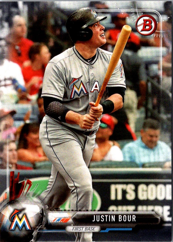 2017 Bowman Blue Justin Bour #95 /150