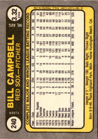 1981 Fleer Bill Campbell #240