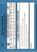 1990 Classic Blue Carney Lansford