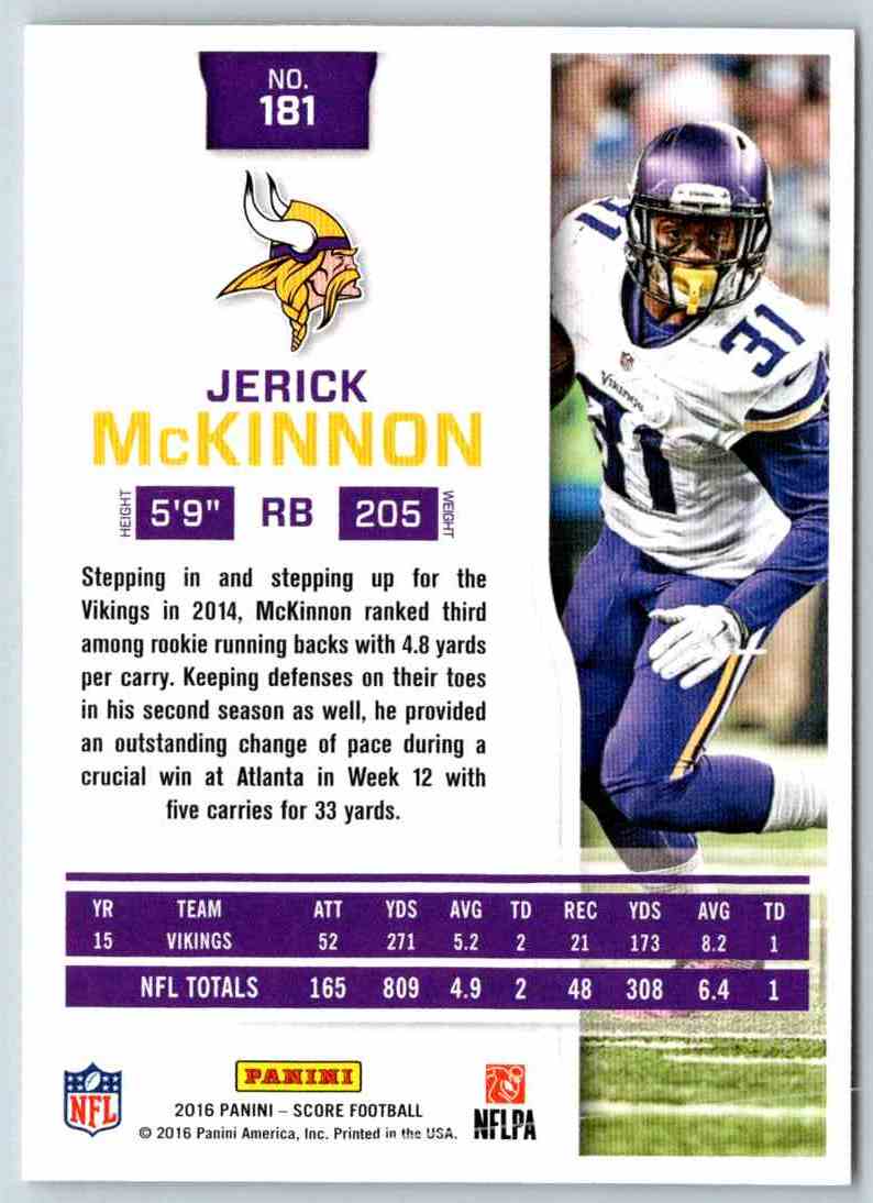 2016 Score Jerick Mckinnon