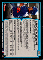 2001 Bowman Draft Picks & Prospects Lamont Matthews #BDP15 Rookie