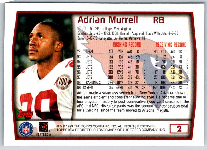 1999 Topps Adrian Murrell