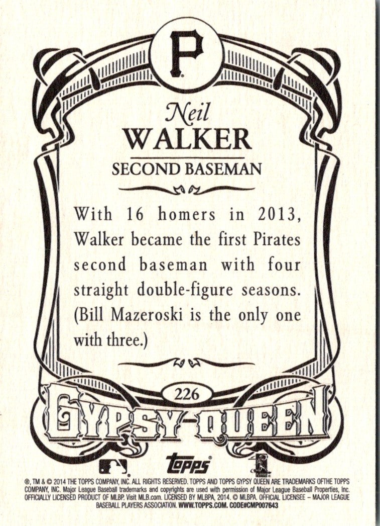 2014 Topps Gypsy Queen Neil Walker