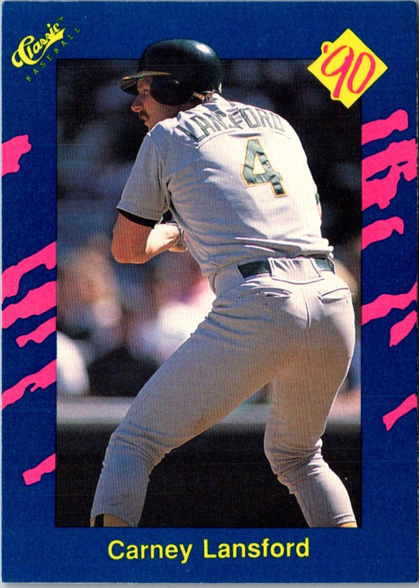 1990 Classic Blue Carney Lansford #12