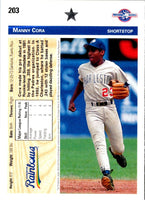 1992 Upper Deck Minors Manny Cora #203