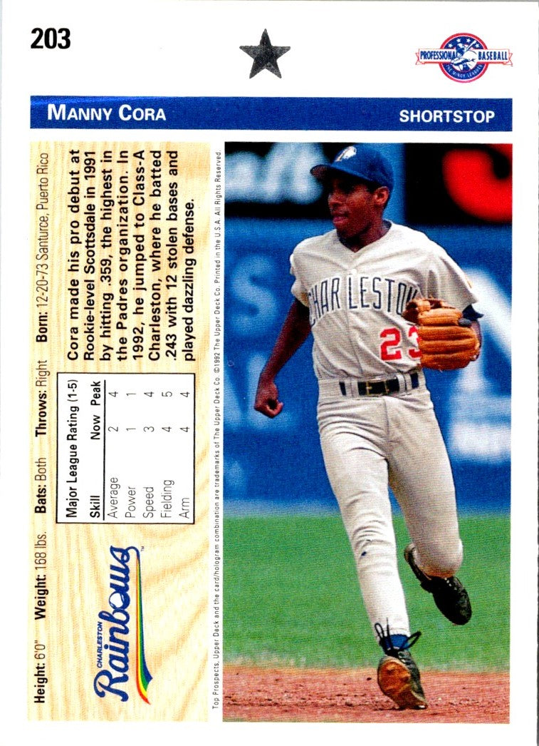 1992 Upper Deck Minors Manny Cora