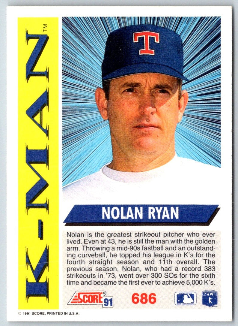 1991 Score Nolan Ryan