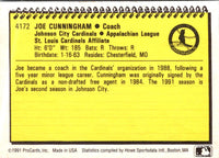 1991 ProCards Joe Cunningham #4172