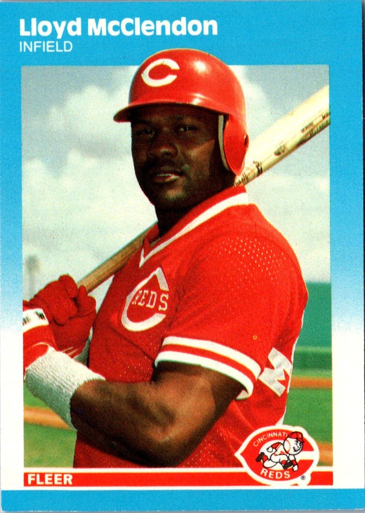 1987 Fleer Update Glossy Lloyd McClendon