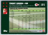 2011 Topps Football Trent Green #2 OF 12