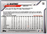 2020 Topps Chrome J.D. Martinez #189
