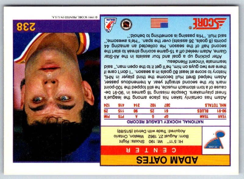 1991 Score American Adam Oates